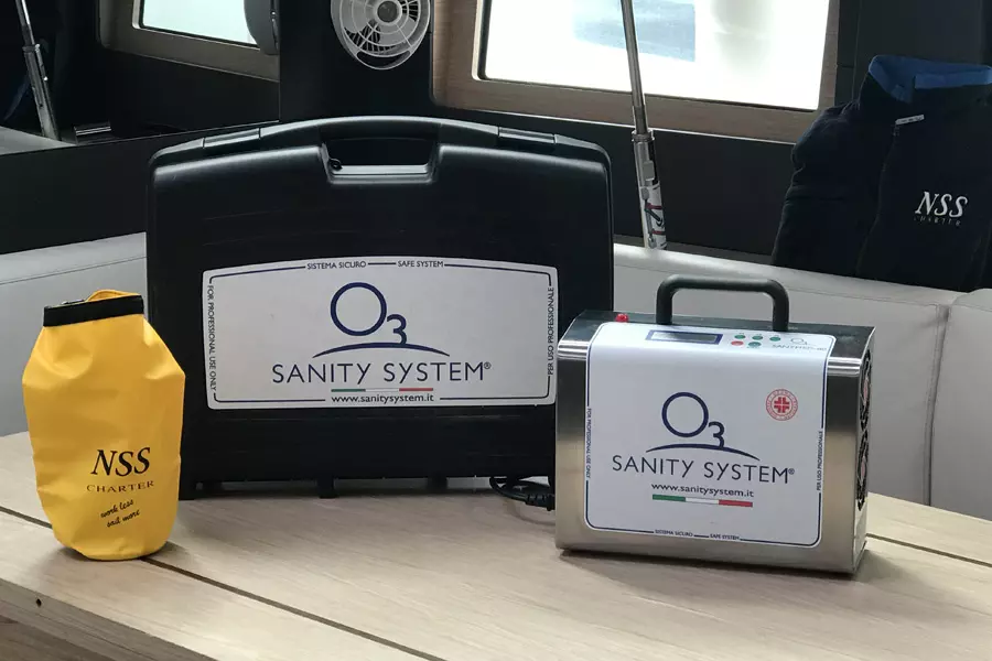 We are the first company in the world to use ozone saturation to sanitize its boats 