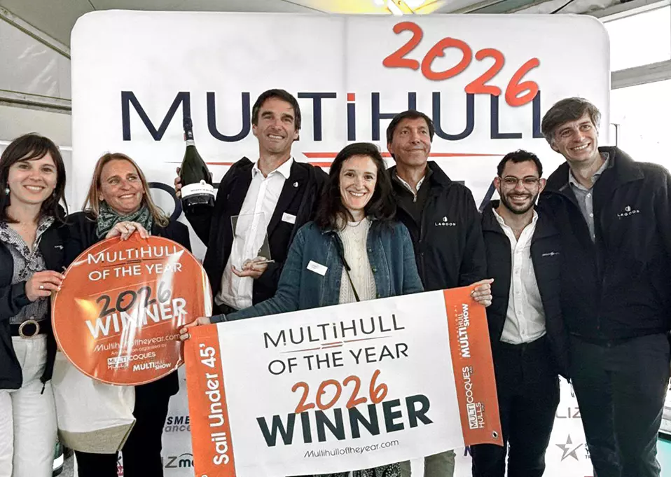 Lagoon 38 vince il Multihull of the Year 2026 al salone di La Grande Motte